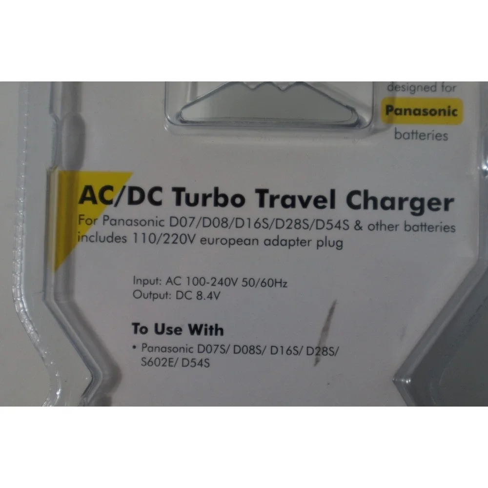 Photo AC/DC Turbo Travel Charger For‎ Panasonic D07/D08/D16S Batteries
